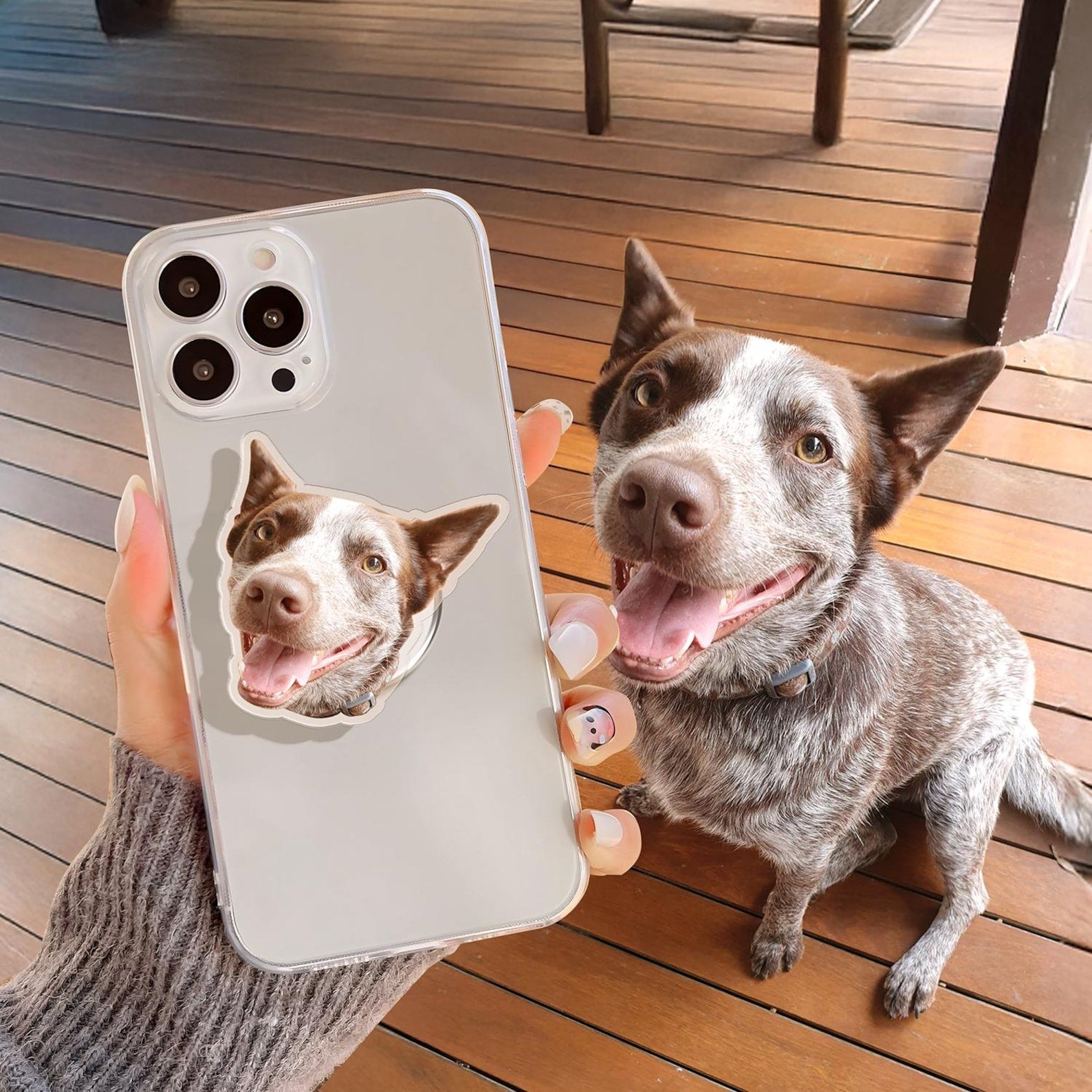 Custom Pet Photo Phone Grip Holder